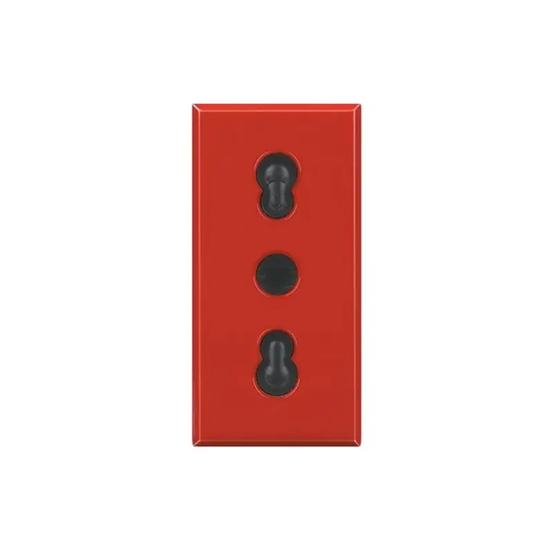 Novità bticino axolute presa bipasso 10a 16a Rosso bticino h4180r