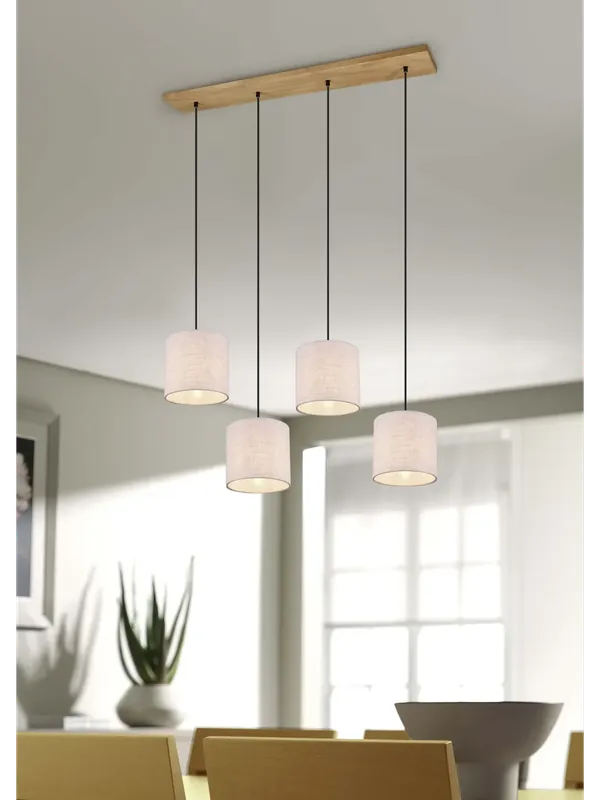 Bestseller Lampadario moderno in tessuto a 4 luci TR032