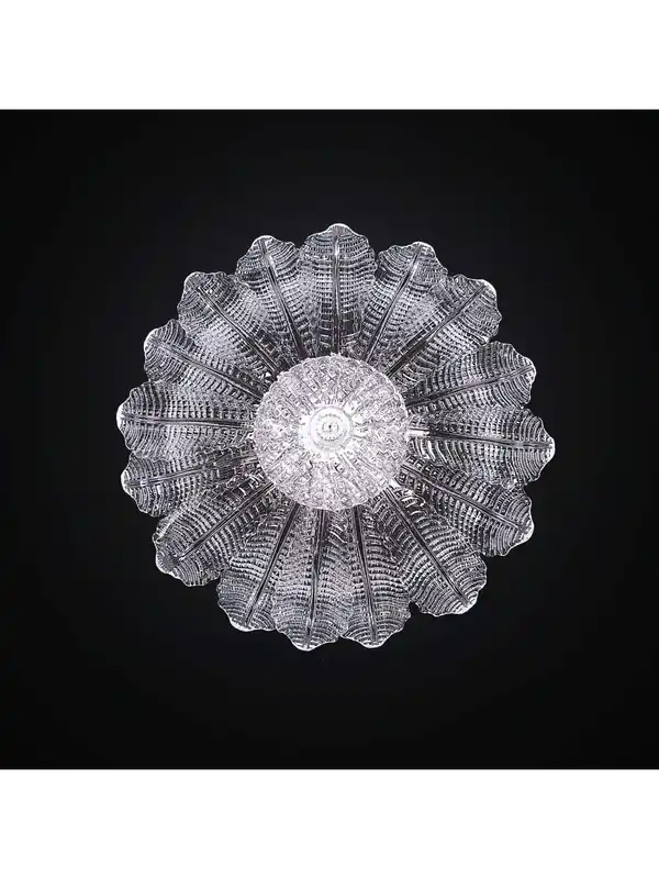 Promo Stagionale Plafoniera classica in vetro murano trasparente 6 luci BGA 2182-pl16f