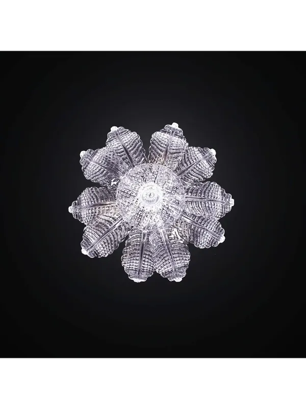 Plafoniera classica in vetro murano trasparente 3 luci BGA 2182-pl10f A Buon Prezzo
