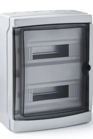 Centralino da parete 26 moduli IP ROSI RS3926-T trasparente grigio Ultime Pezzi