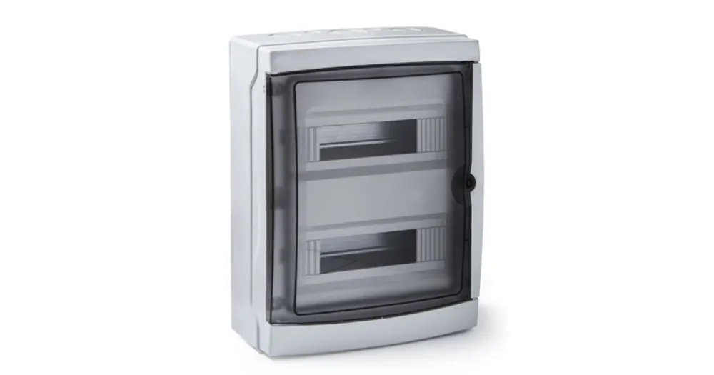 Centralino da parete 26 moduli IP ROSI RS3926-T trasparente grigio Ultime Pezzi