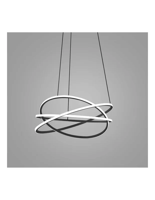 Offerta Lampo Gea Luce Atia S/M Nero lampada led soffitto a sospensione 7300lm