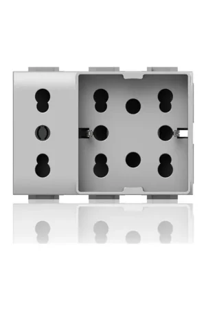 Prezzo Ridotto 4 box side unika xl per bticino matix presa bipasso e schuko bianca 4bx4b.am.h21.xl