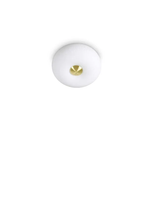 Novità Ideal Lux Arizona PL2 plafoniera design moderno in vetro bianco