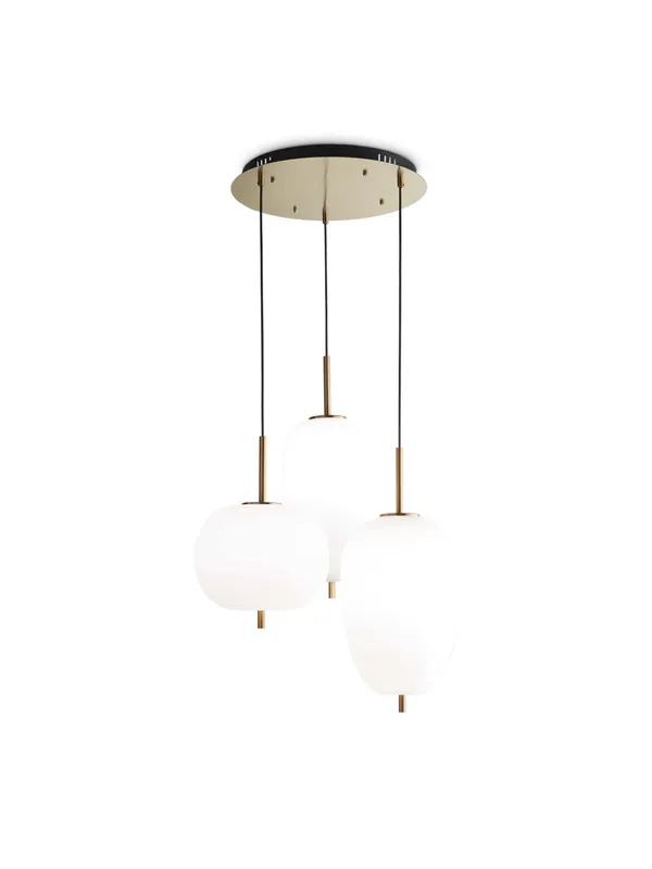 Lampadario a sospensione moderno a led design oro satinato DL0012 Offerta Speciale