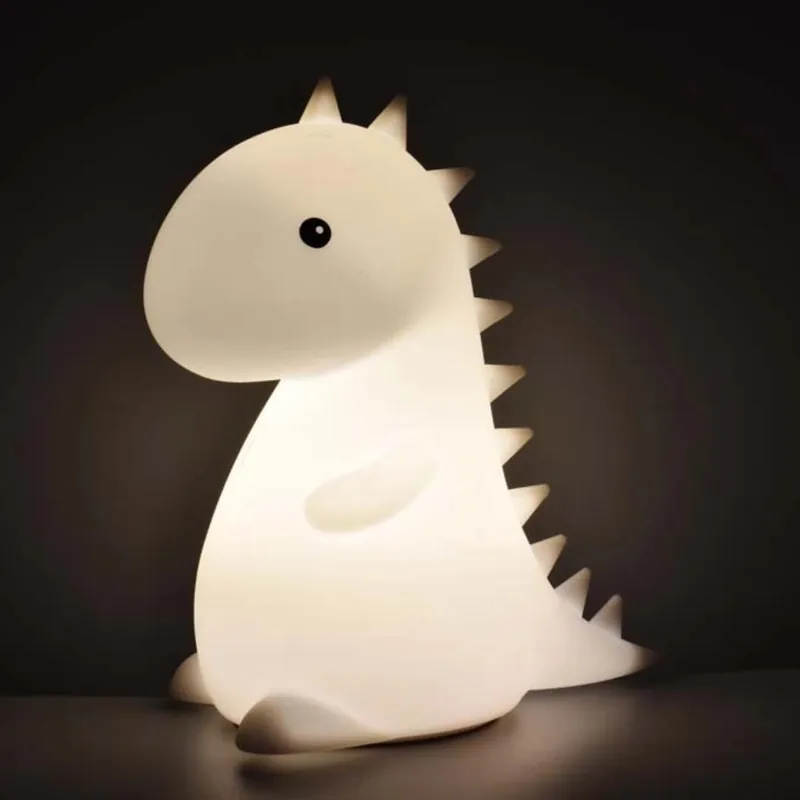 Lampada notturna LED RGB dinosauro morbido IGZ241D per bambini Economico