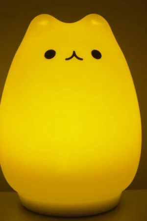 Saldi Lampada led notturna RGB a forma di gatto morbida IGZ241G