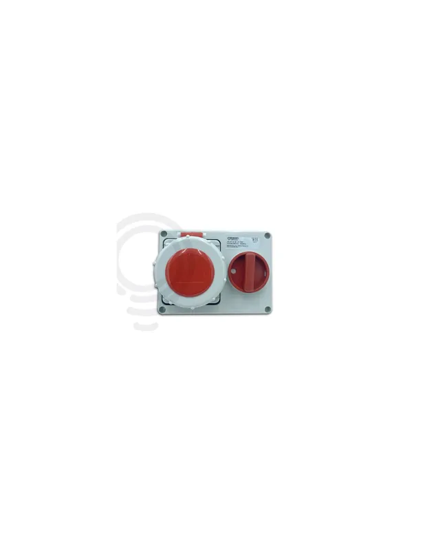 Presa interbloccata incasso orizzontale 3P+N+T IP67 rosso 16A Esclusivo