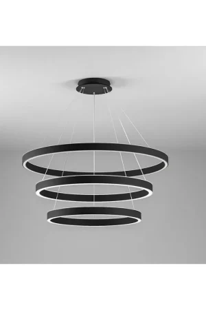 Acquista Ora Gea Luce Criseide S/3 Nero lampada a sospensione