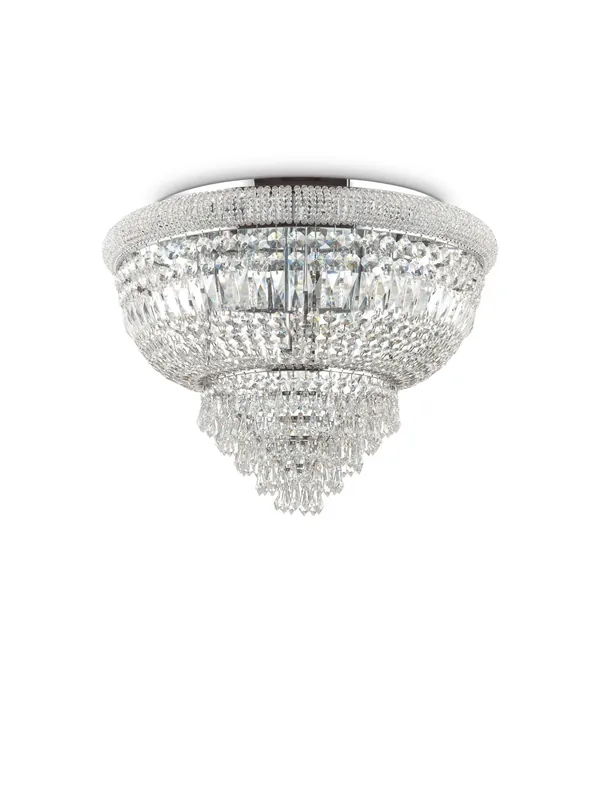 Plafoniera classica con cristalli a 24 luci DL0100 Non Perdere