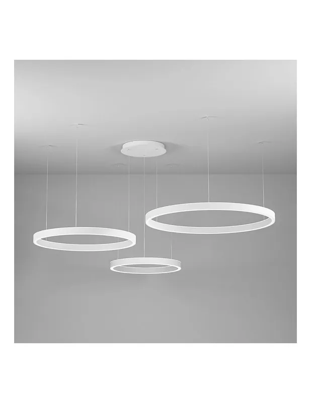 Gea Luce Criseide Ss/3D Bianco lampada a sospensione Popolare
