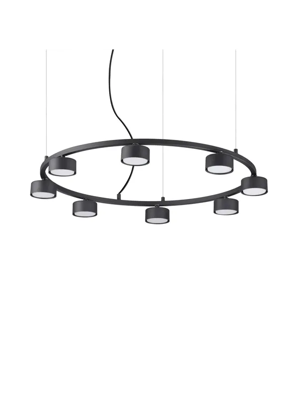 Saldi Lampadario moderno a led design nero DL0055
