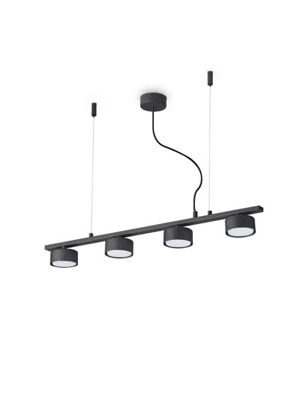 Lampadario moderno a led design nero DL0058 Non Perdere