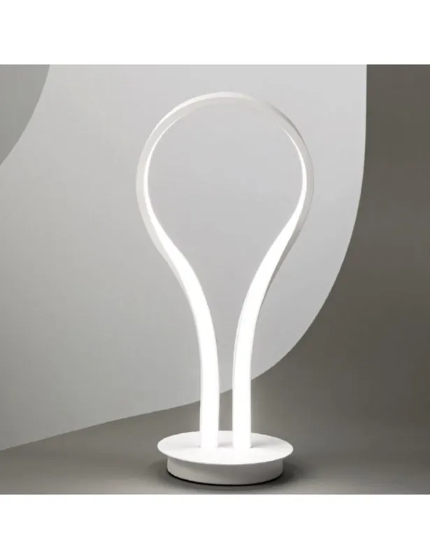 Lampada da tavolo LED metallo bianco opaco Perenz 6616 B LC design moderno A Buon Prezzo