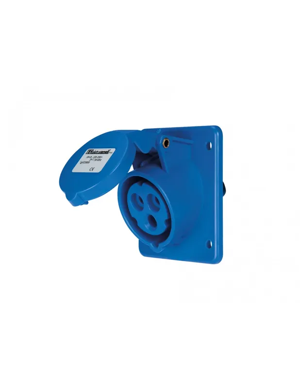 Presa incasso inclinate iec 309 2p+t 16a blu ip44 cee Occasione