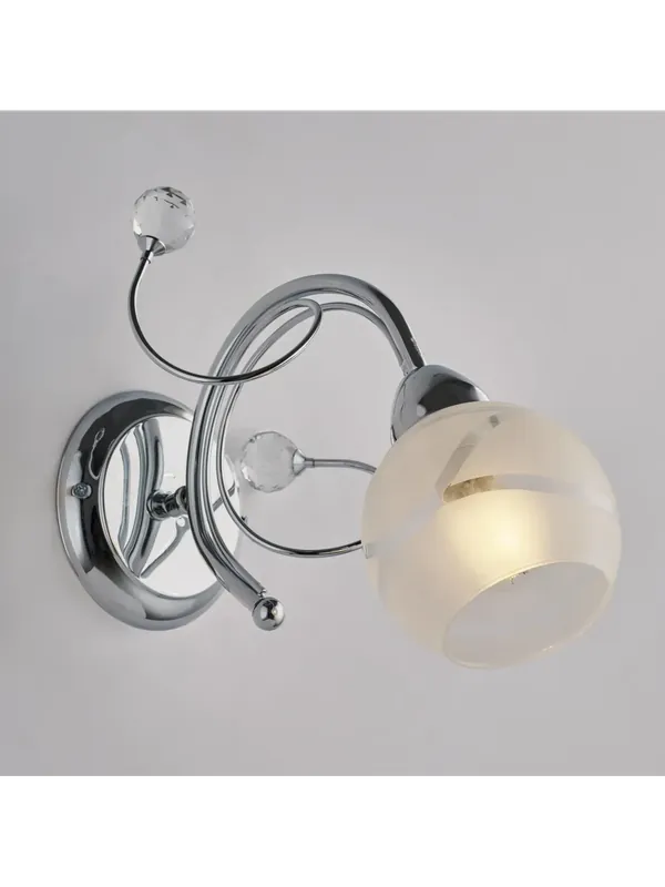 Più Venduto Applique moderno cromata con cristalli 1 luce LGT Katarina
