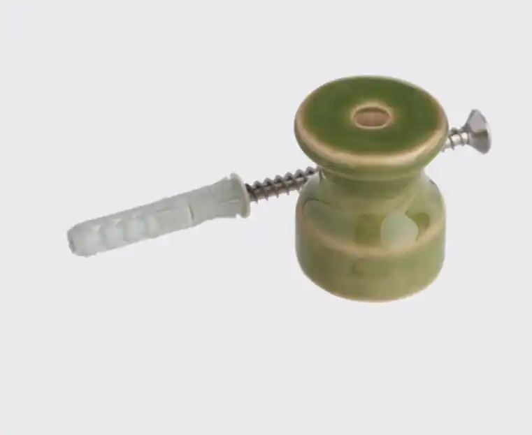 Isolatore porcellana verde lucido Ø20 mm Gambarelli - SX01200.V Popolare