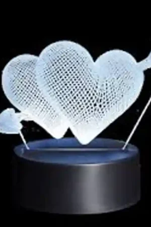 Lampada LED plexiglass 3D IGZ272CF cuori freccia Popolare