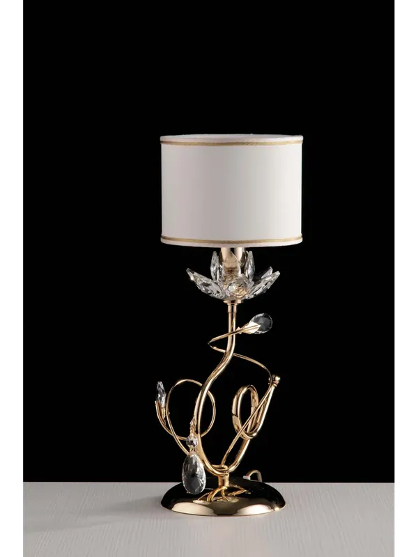 Offerta Limitata Lumetto classico oro con cristalli 1 luce LGT kos oro design swarovsky