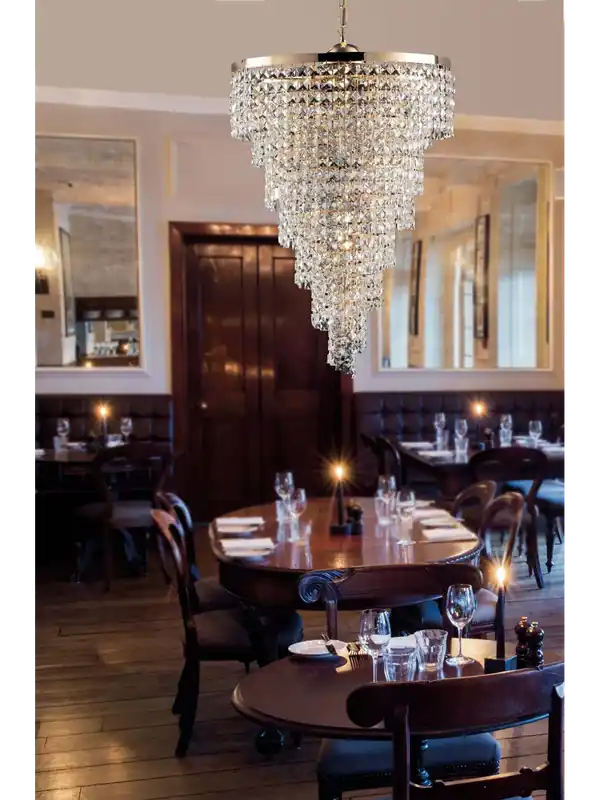 Novità Lampadario classico oro con cristalli 6 luci LGT Malta sp6 d.50 design swarovsky