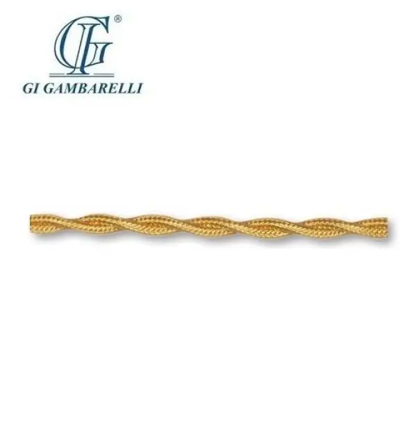 A Buon Prezzo Cavo Elettrico Gambarelli Trecciato oro 3x0,75mm² 3 metri - 10307.B3