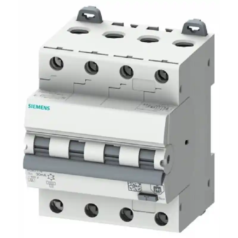 Spedizione Espresso Magneto termico differenziale Siemens RCBO 4 poli 25 A 30 mA Type A Curva C 6 kA - 5SU13467FP25