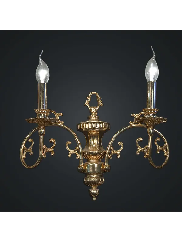 Di Tendenza Applique classico in ottone oro a 2 luci BGA 1829-A2