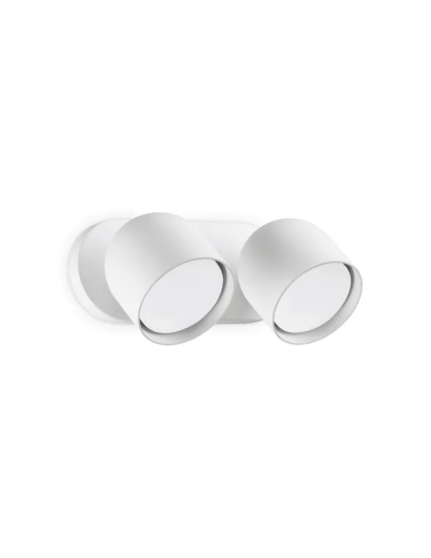 Ideal Lux Dodo AP2 lampada a muro a 2 luci orientabili - bianco Vendita Finale