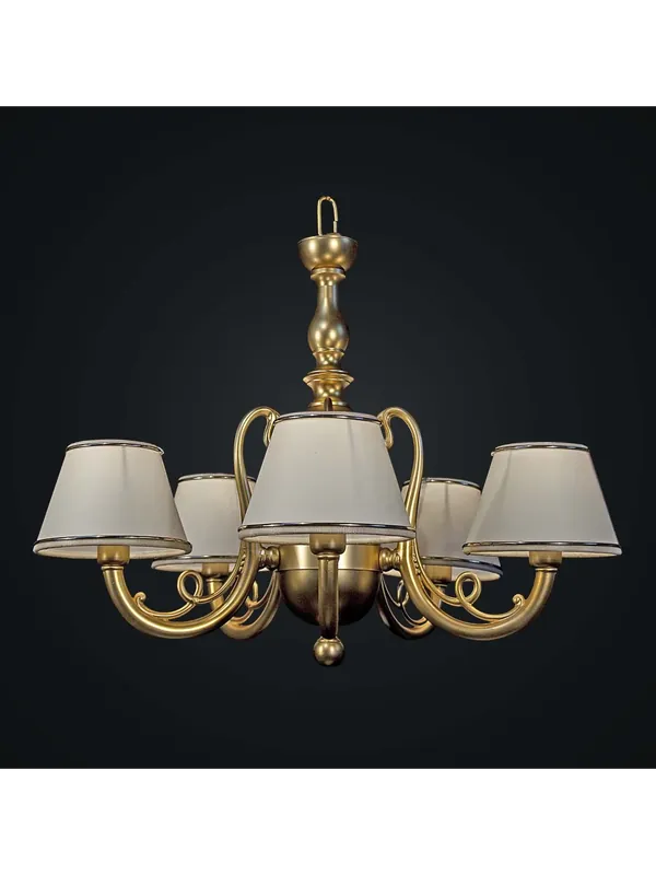 Saldi Lampadario classico in ottone oro a 5 luci BGA 1826-5
