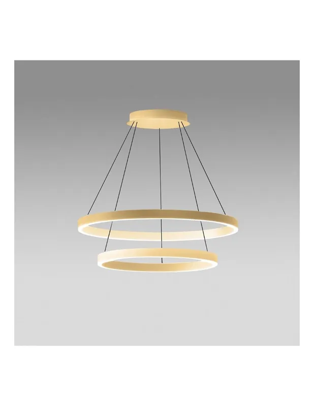 Ultimissimo Modello Gea Luce Criseide S/2G Oro Spazzolato lampada a sospensione