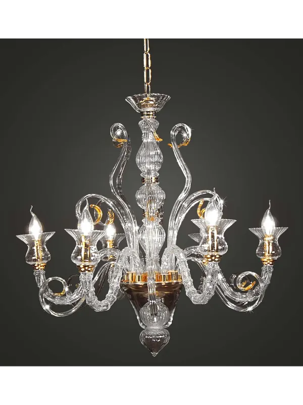Sconto Lampadario classico cristallo design swarovsky 6 luci BGA 1740-6