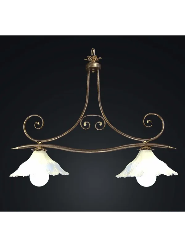 Bilanciere classico in ferro battuto a 2 luci BGA 1732-b2 Bestseller