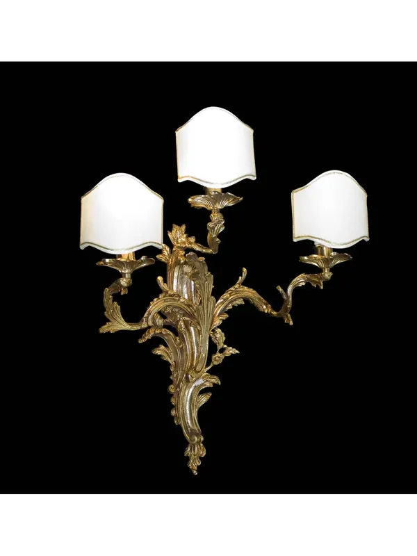 Compra Online Applique classico in ottone oro a 3 luci BGA 1560-a3