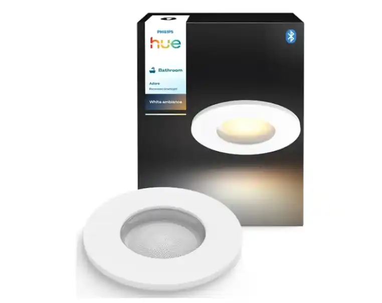 Affare Faretto LED Smart Philips Hue Adore da Incasso Bianco White Ambiance IP44 - 307296200