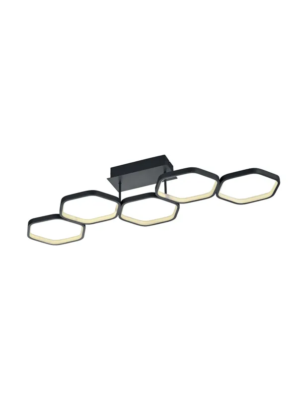 Plafoniera a led moderna design antracite TR050 Saldi