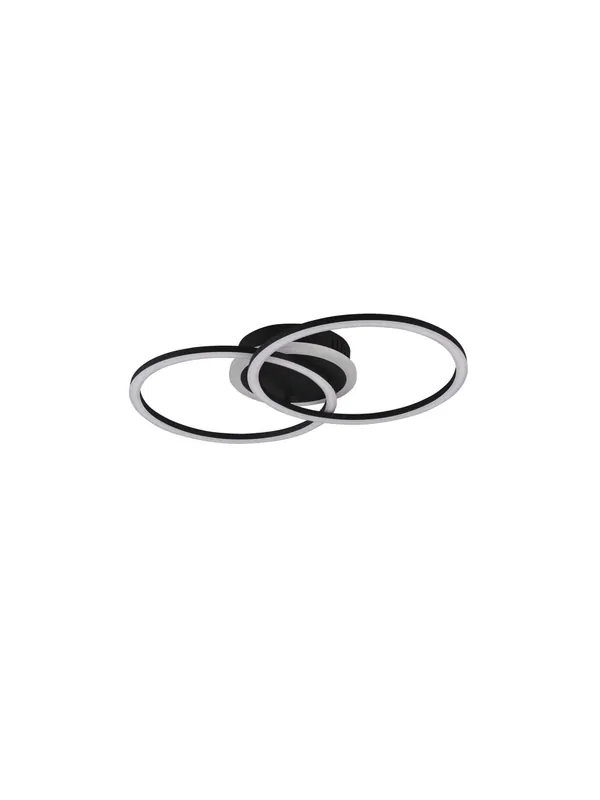 Plafoniera a led moderna design nero TR054 Di Tendenza