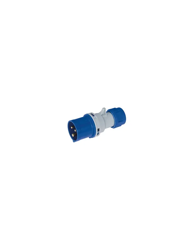 Prezzo Di Fabbrica Spina Elettrica diritta rapido CEE mobili blu 220v 2p+T 16A elettrocanali