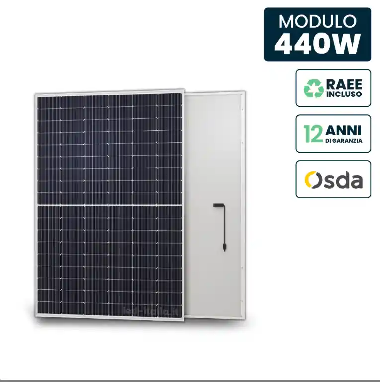Pannello Solare V-Tac 440W OSDA TIER-1 N-Type TOP 1722x1134 mm - 12350 Prezzo Basso
