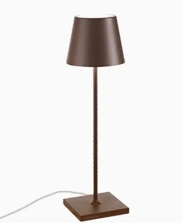 Lampada da Tavolo LED Zafferano Poldina Corten 230V Luce Calda Regolabile - LD0345R3 Acquista Ora