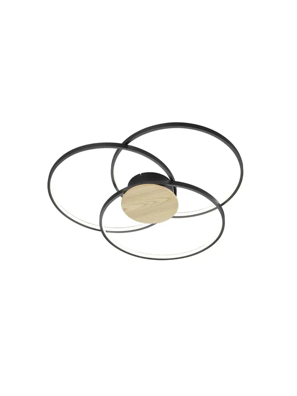 Plafoniera moderna a led design legno TR068 Quantità Limitata