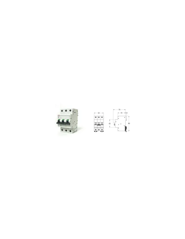 Scelto Dai Clienti Interruttore automatico e90e 3p c 16a 4,5ka aeg