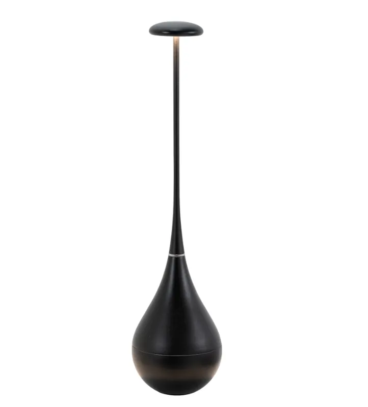 Saldi Lampada Zafferano Dondolina da Tavolo LED nera Luce Calda Regolabile - LD1110D3