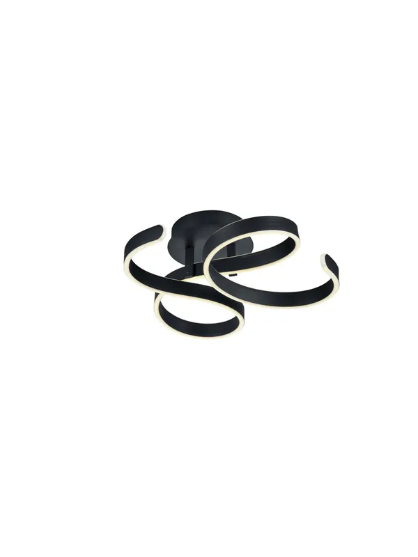 Economico Plafoniera moderna a led design nero TR085
