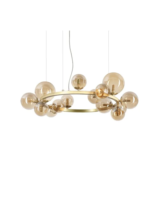 Ideal Lux Perlage SP14 lampadario soggiorno-ambra Prezzo Basso
