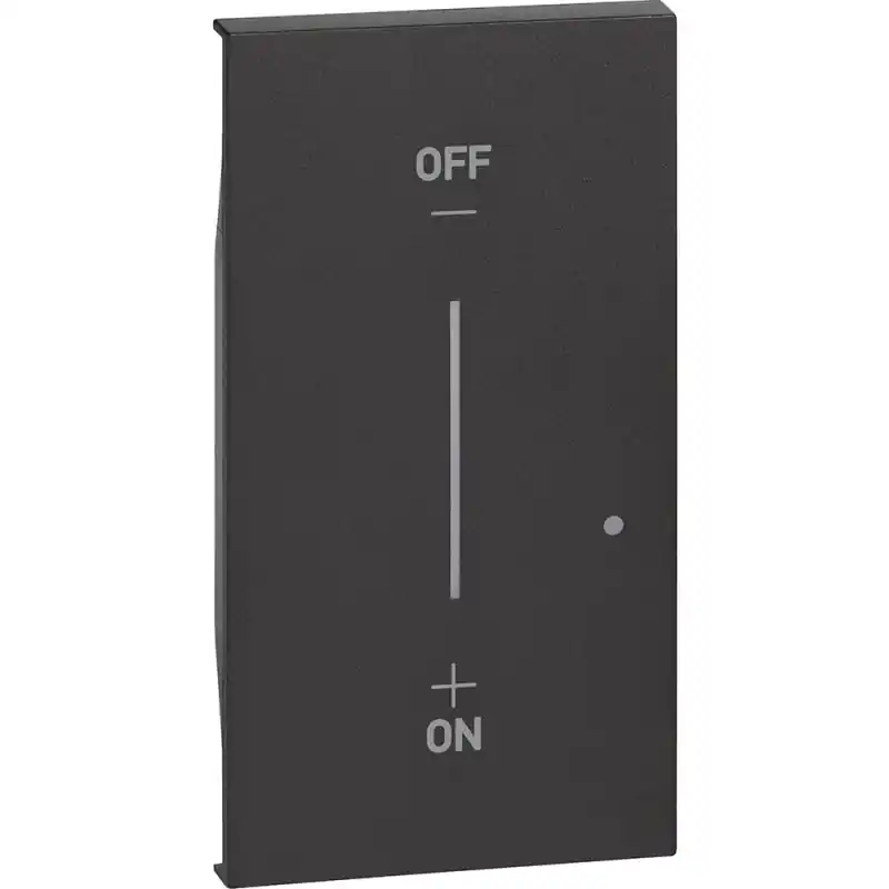 Popolare bticino living now cover per comando luci wireless colore nero bticino kg42m2