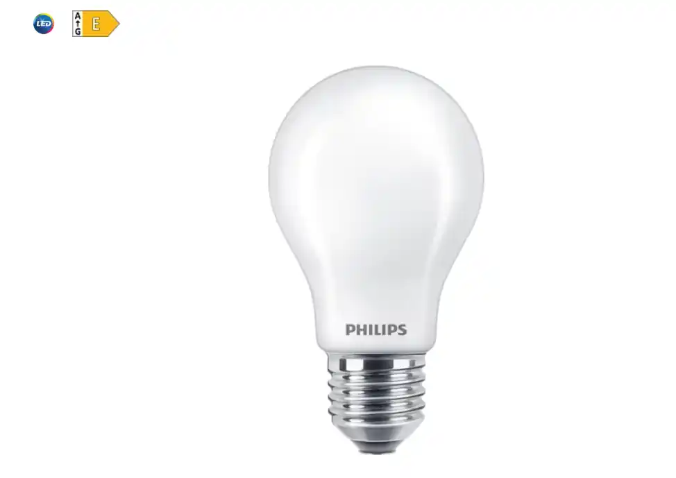Lampadina LED E27 8.5W 4000K A60 Philips INCALED75840G2 vetro Di Tendenza