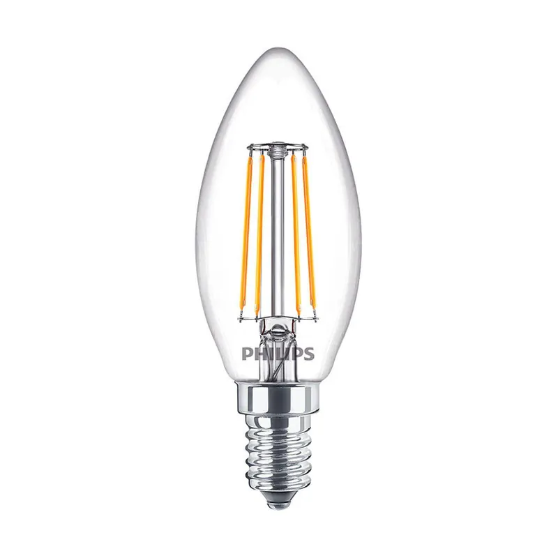 Must-Have Lampadina LED candela filamento E14 4,3W 4000K Philips PHILEDCAN4084G2