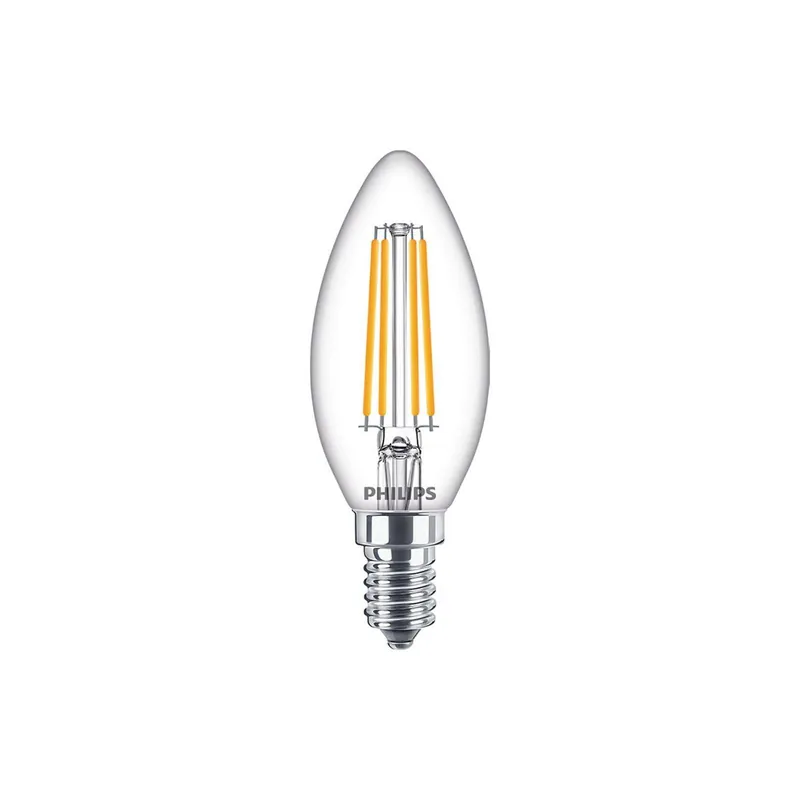 Lampadina LED candela E14 6.5W 4000K vetro trasparente PHILEDCAN6084G2 Subito Disponibile