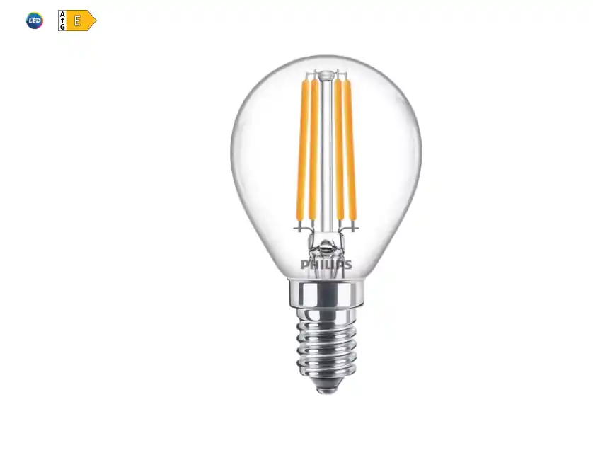 Offerta Limitata Lampadina LED Filamento Sfera 6.5W 60W Attacco E14 Philips PHILEDLUS6014G2